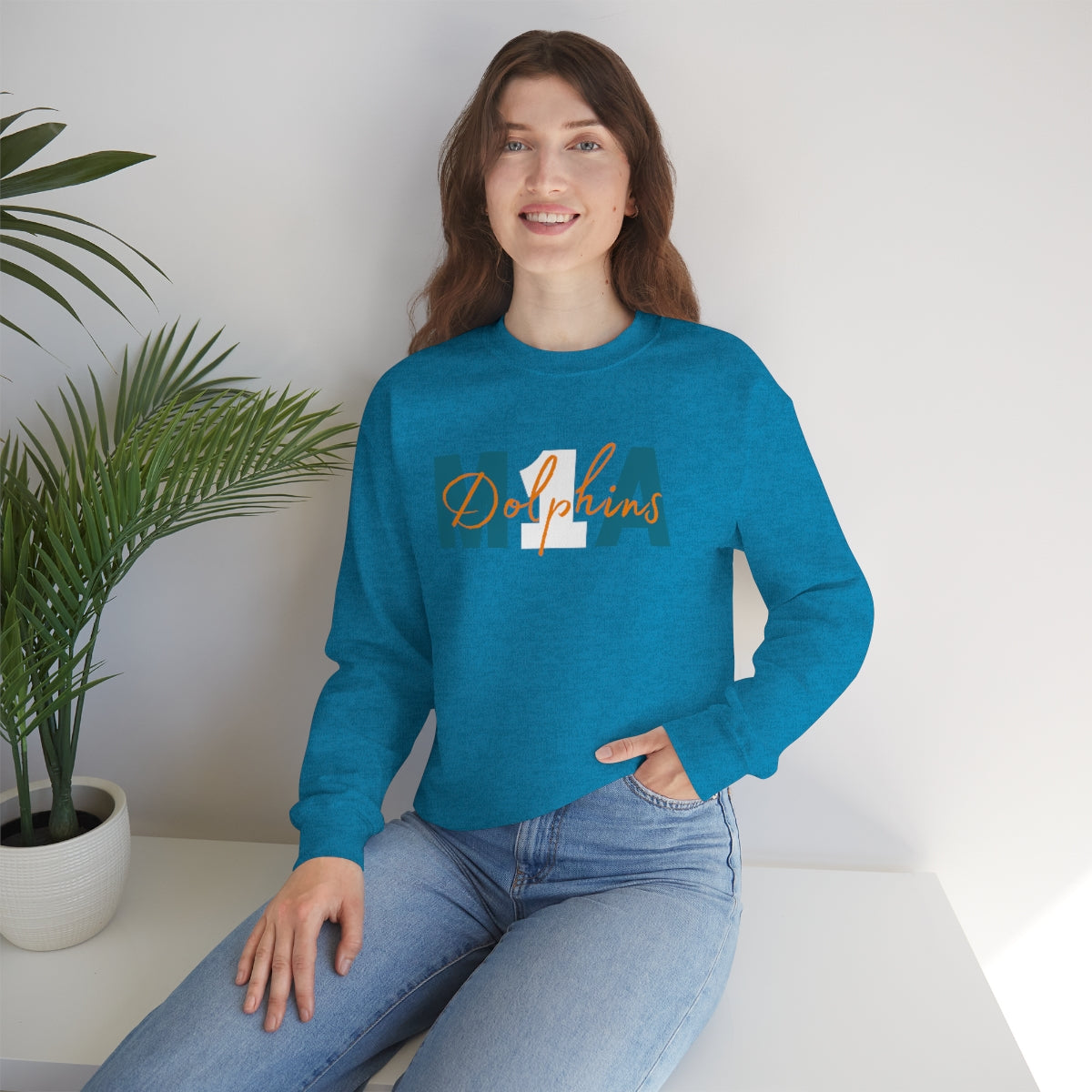 Miami Tua Miami Phins Football Sweatshirt , Dolphins Football, Miami Florida Football, Retro Miami, Sunday Football Sweatshirt