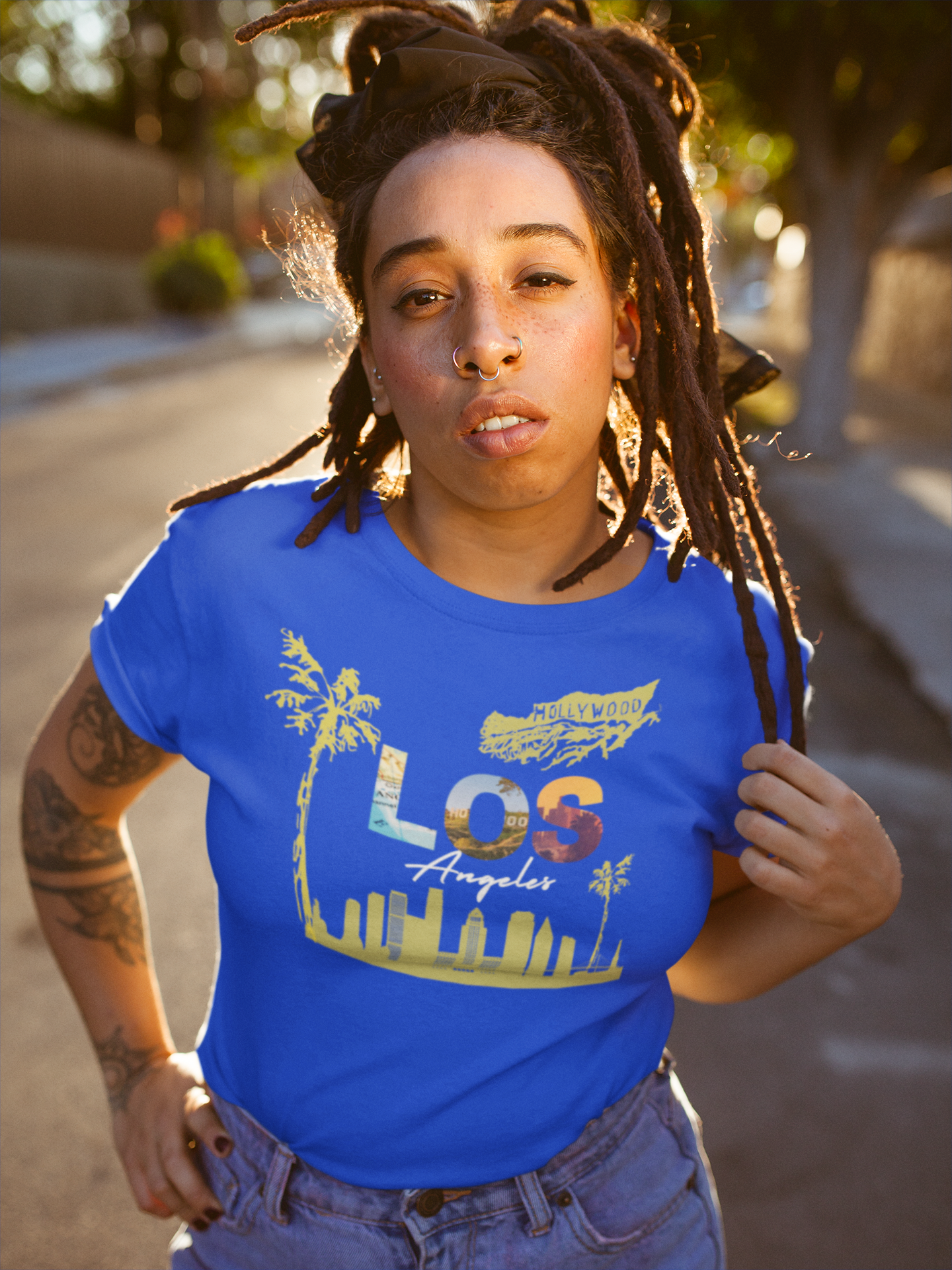 Hollywood Bolts, Chargers La La Land Quarterback, Los Angeles Football, Charger Bolt Tee