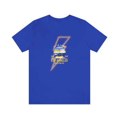 La La Land Quarterback, Los Angeles Football, Charger Bolt Tee