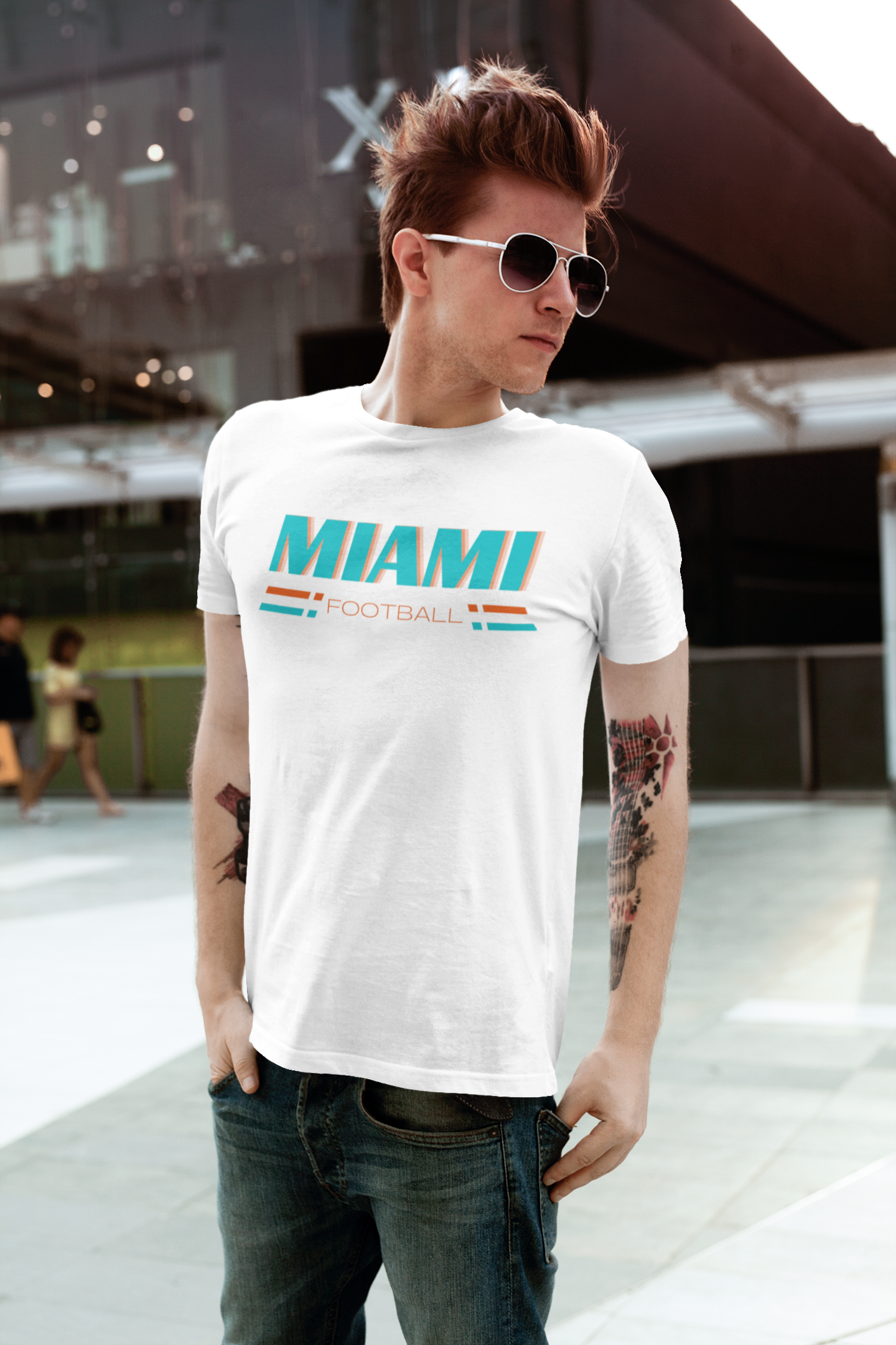 Classic Miami Football, Tua and Tyreek Dolphin, Football Tee