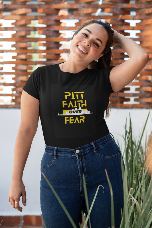 Faith Over Fear Pittsburgh Football, Steeler Pennsylvania Football Tee